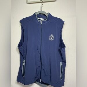 Peter Millar Dark Blue Zip-Up Vest